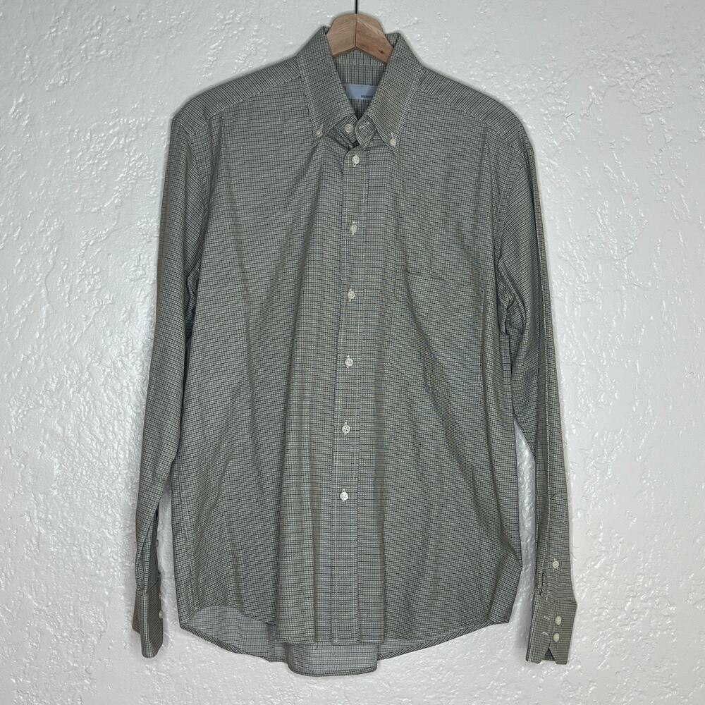 Missoni Men's‎ Plaid Button Down Long Sleeve Collared Dress Shirt Size XS 16/41